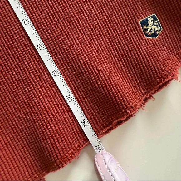 Nat Nast-Thermal-Long Sleeve-Waffle Knit-Pull Over- Burnt Orange-Men’s M - Picture 14 of 14